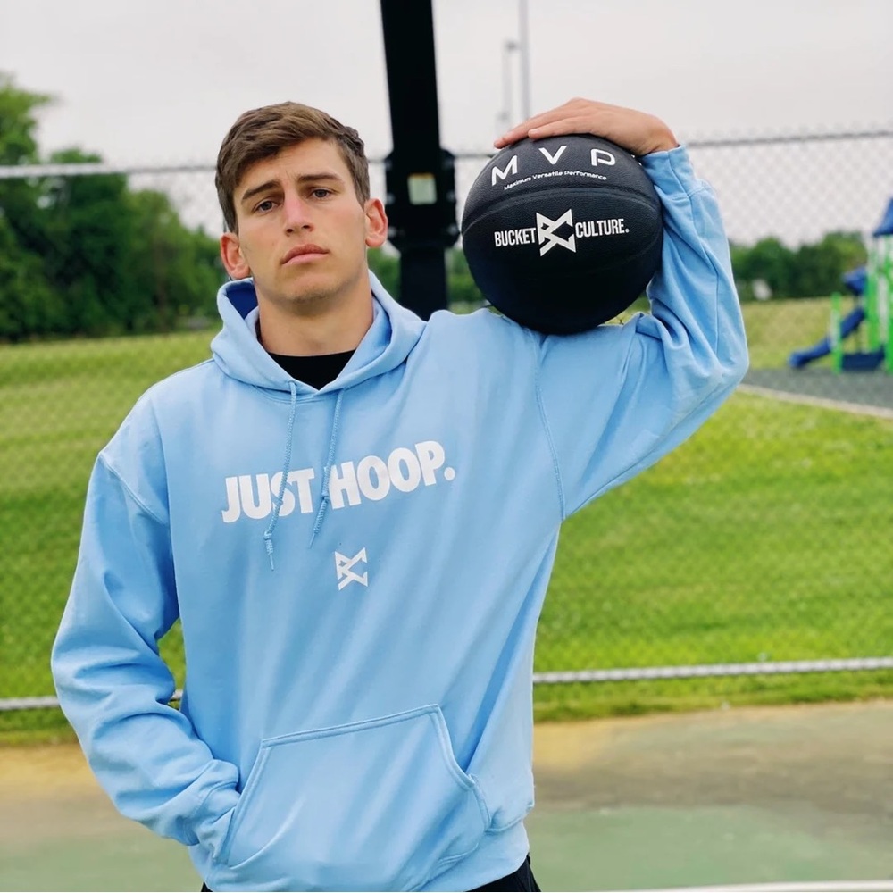 BUCKET CULTURE BASKETBALL HOODIE TEEN BOYS GIRLS BASKETBALL HOODIE JUST HOOP